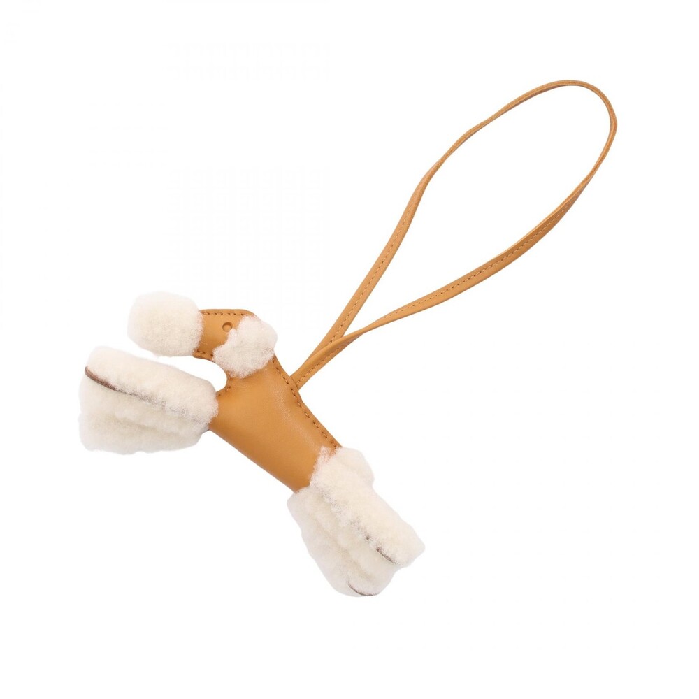 Hermes Buddy Bag Charm Z Agneau Milo #334872H10B